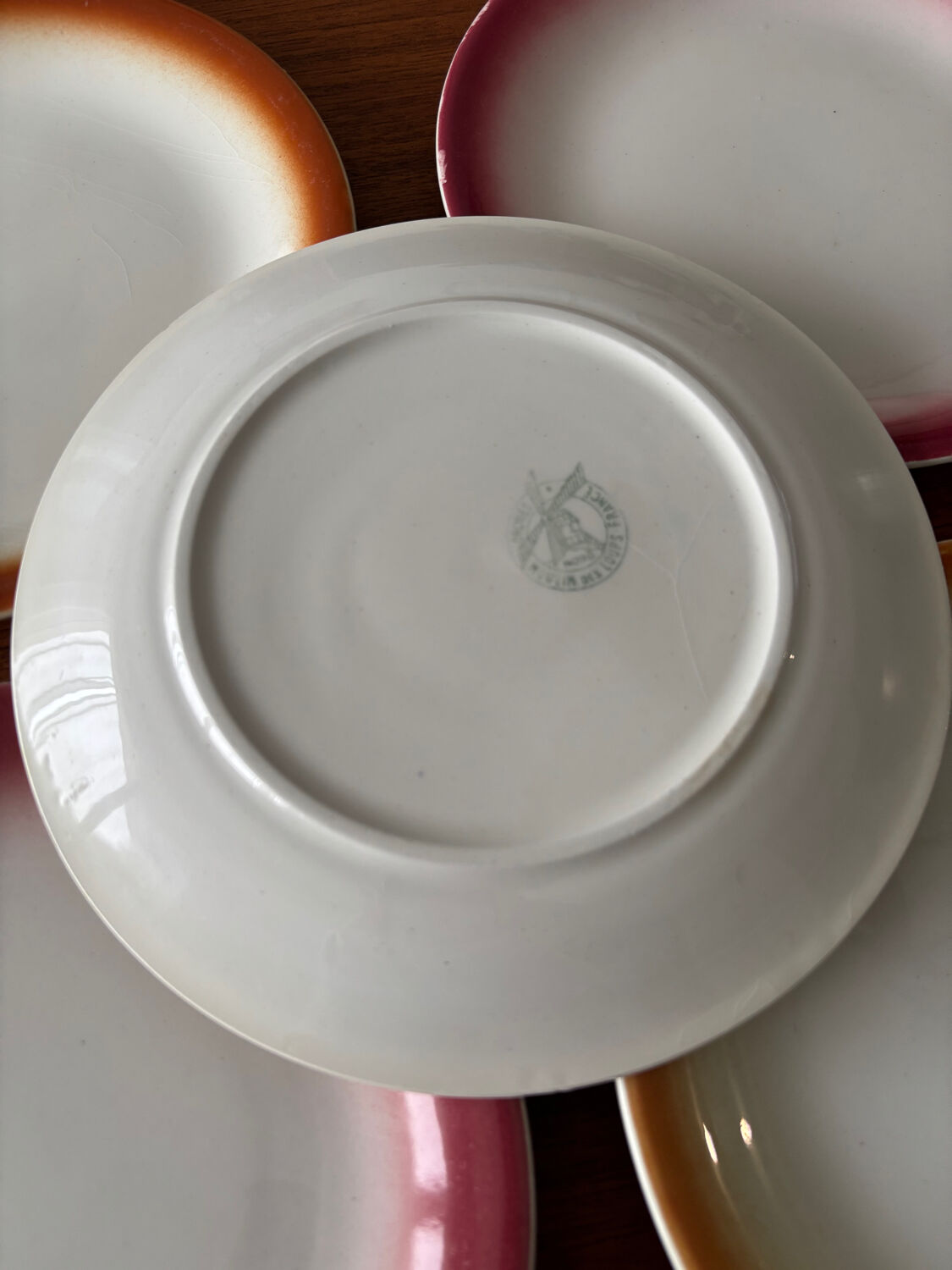 Set of 5 mismatched dessert plates Moulin des Loups – Plates