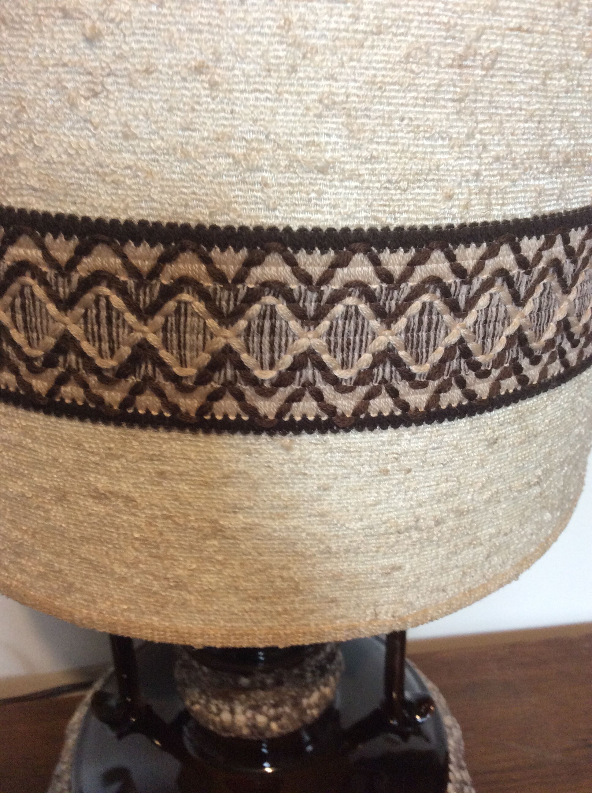 Floor lamp with its lampshade