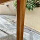 Scandinavian extendable dining table in teak veneer.