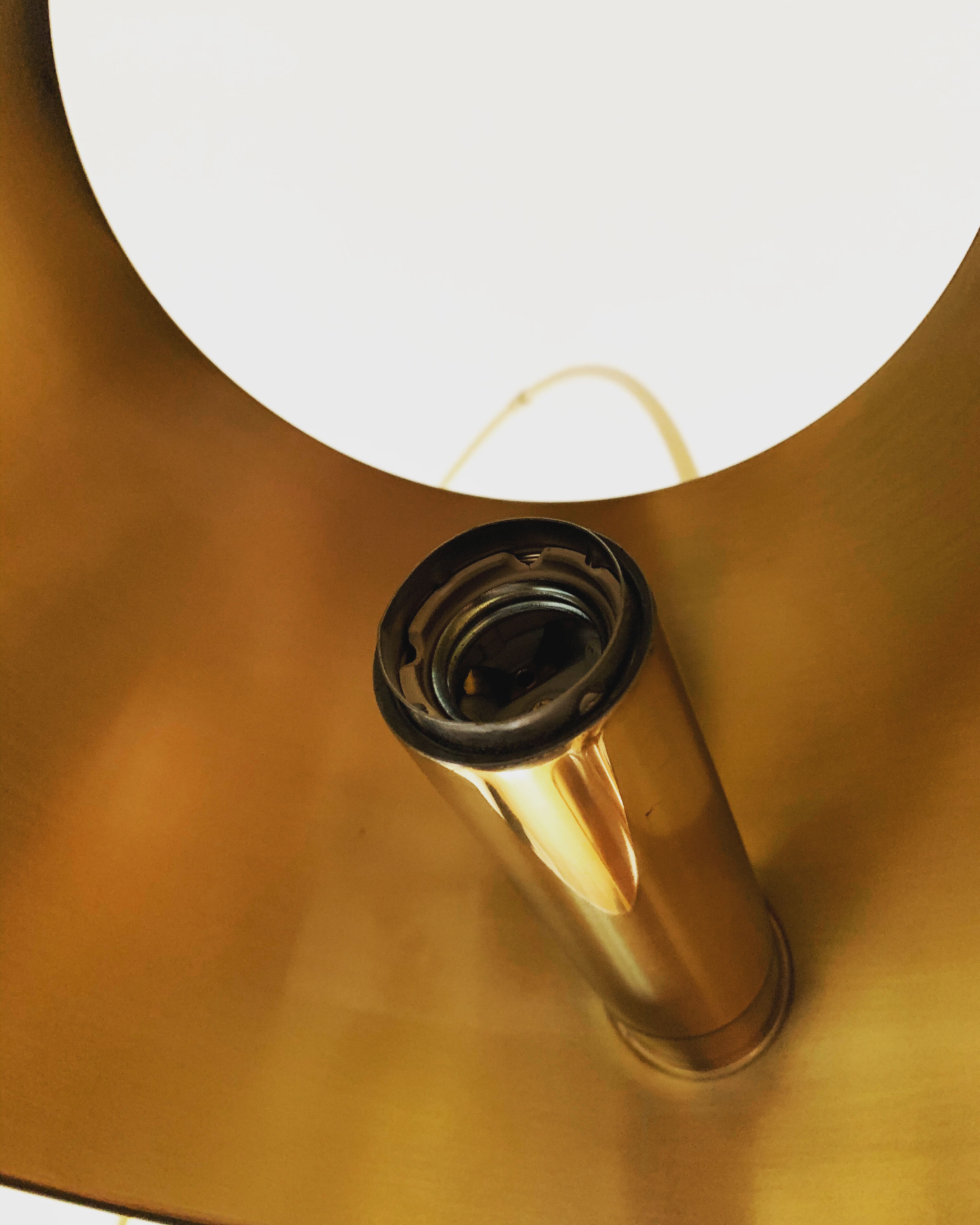 Mid-Century Modern brass BOCA arc lamp by Florian Schulz