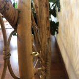 Peacock rattan bedhead