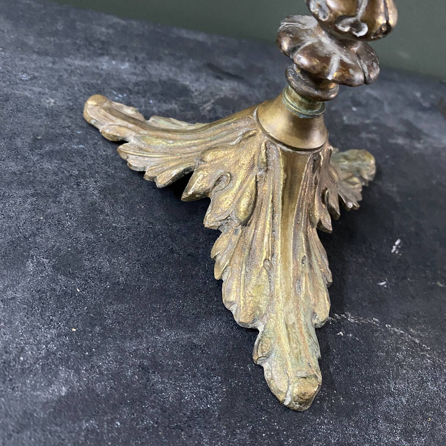 Holy water stoup shell on base