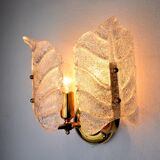 Flower wall lamp, Murano glass, Italy, 1970