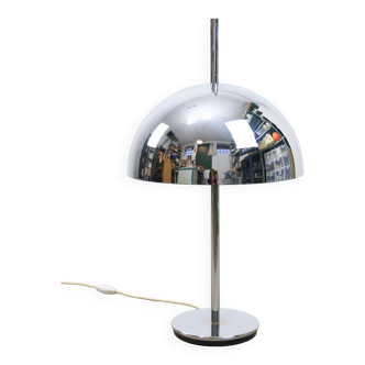 Large Space Age Table Lamp in Chrome, 70s