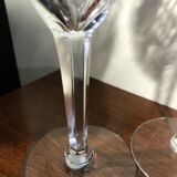 6 glasses of Lorraine crystal wine