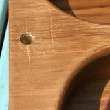 Massive Danish-made teak box 60s without hinges