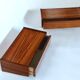 Vintage rosewood floating bedside tables. Set of two. 1960s