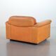 Striking De Sede DS101 Cognac Leather Lounge Chair DS17. Switzerland, 1970s