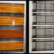 Modular shelves on wall or stand, published by Multimueble 1960