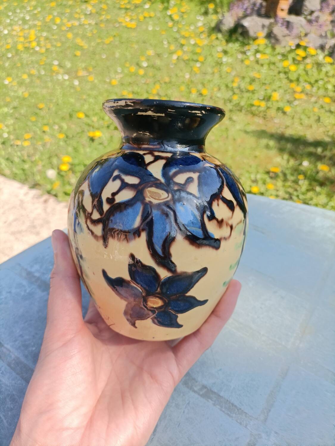 Signed retro vase
