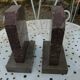 Pair of Art Deco marble bookends