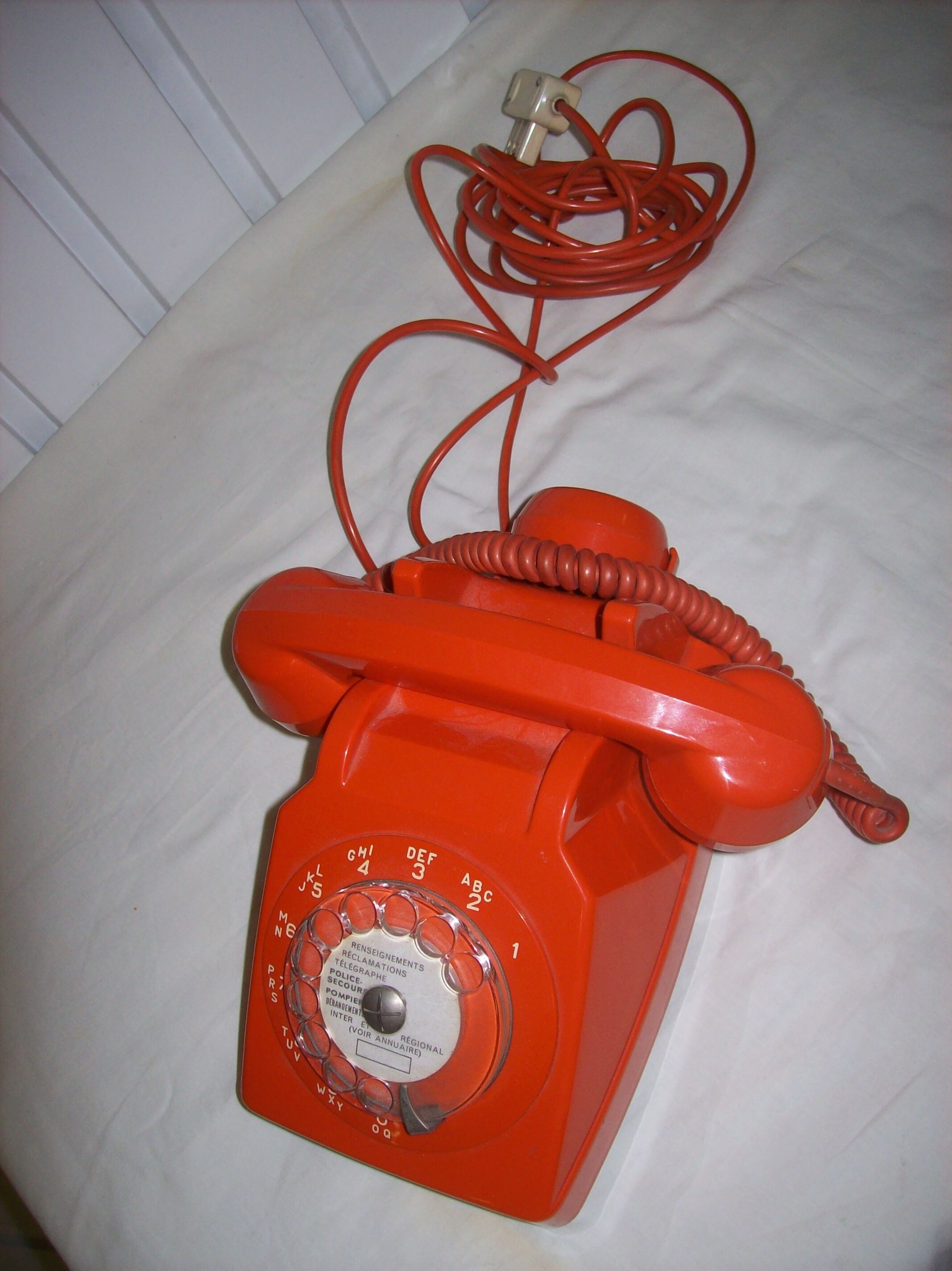 Vintage orange phone Socotel