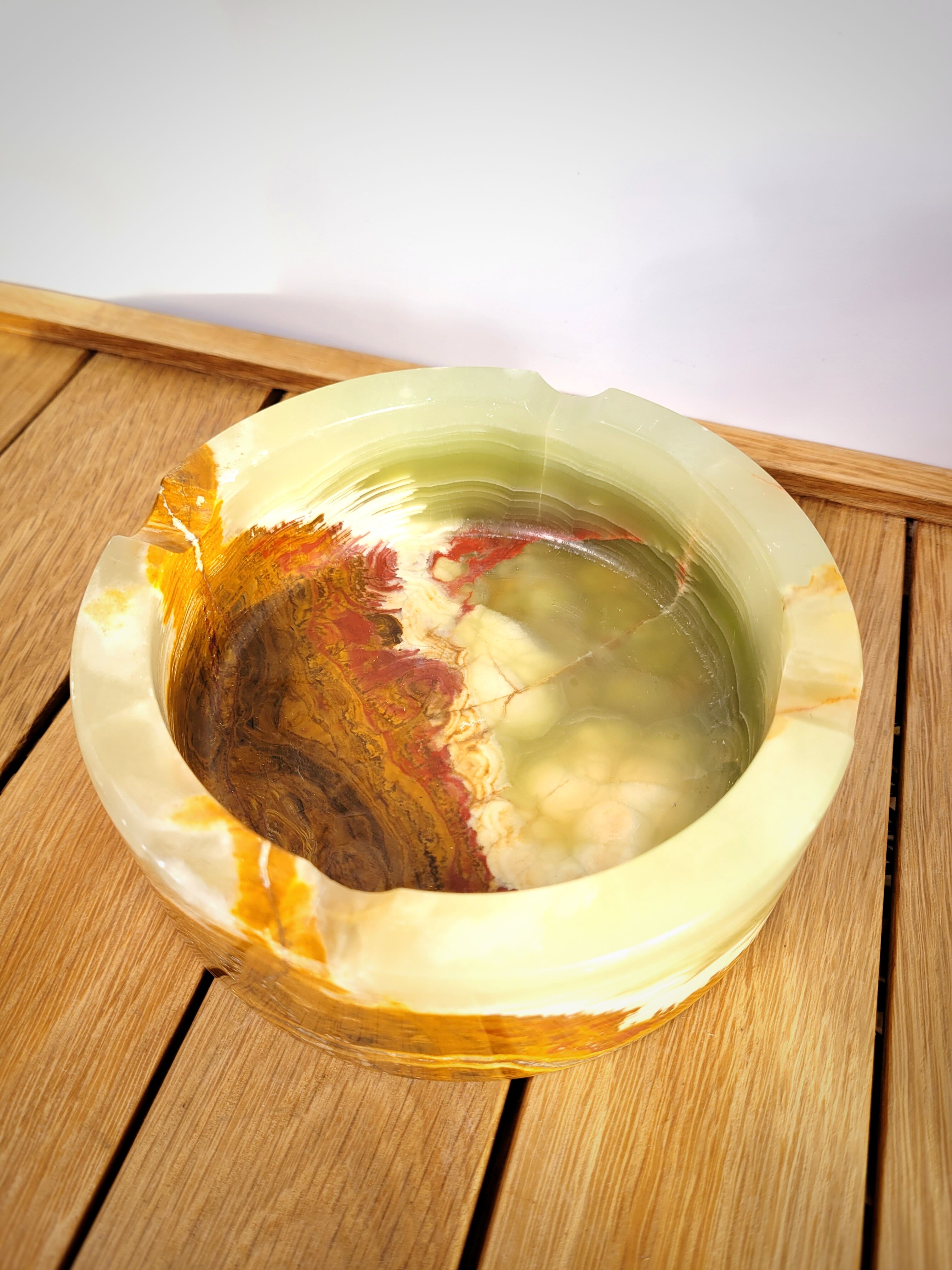 Marble onyx ashtray