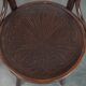 Set of five vintage wooden Cosmos bistro design chairs with stunning detail