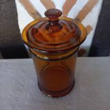 Amber glass jar