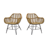 Gorgeous dutch wicker & steel chairs
