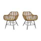 Gorgeous dutch wicker & steel chairs