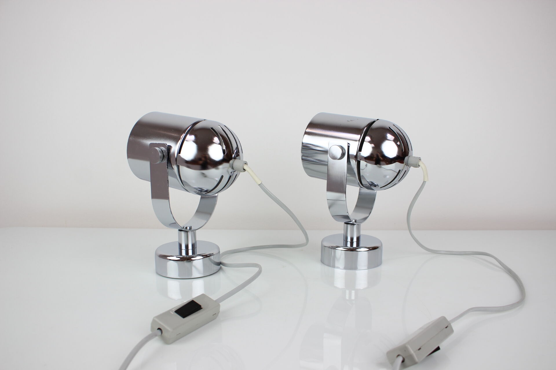 Pair of mid-century wall lamps Stanislav Indra, 1970's