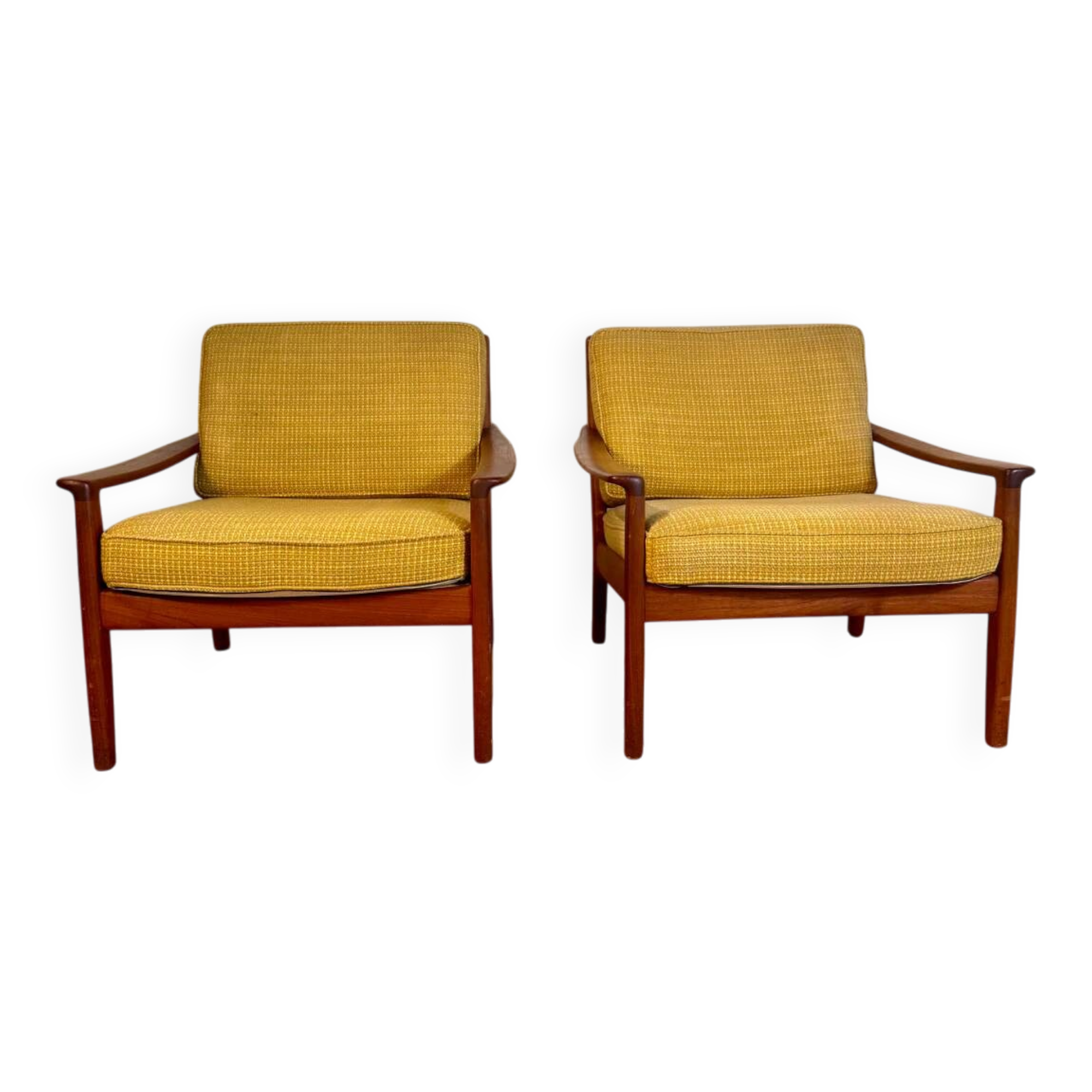 Paire de fauteuils danois en teck, années 1960