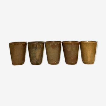 Lot five sandstone cups