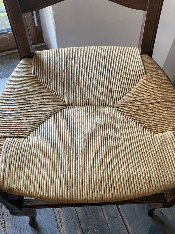 Ancienne chaise paille