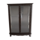 Thai trapezoidal display cabinet in carved solid wood