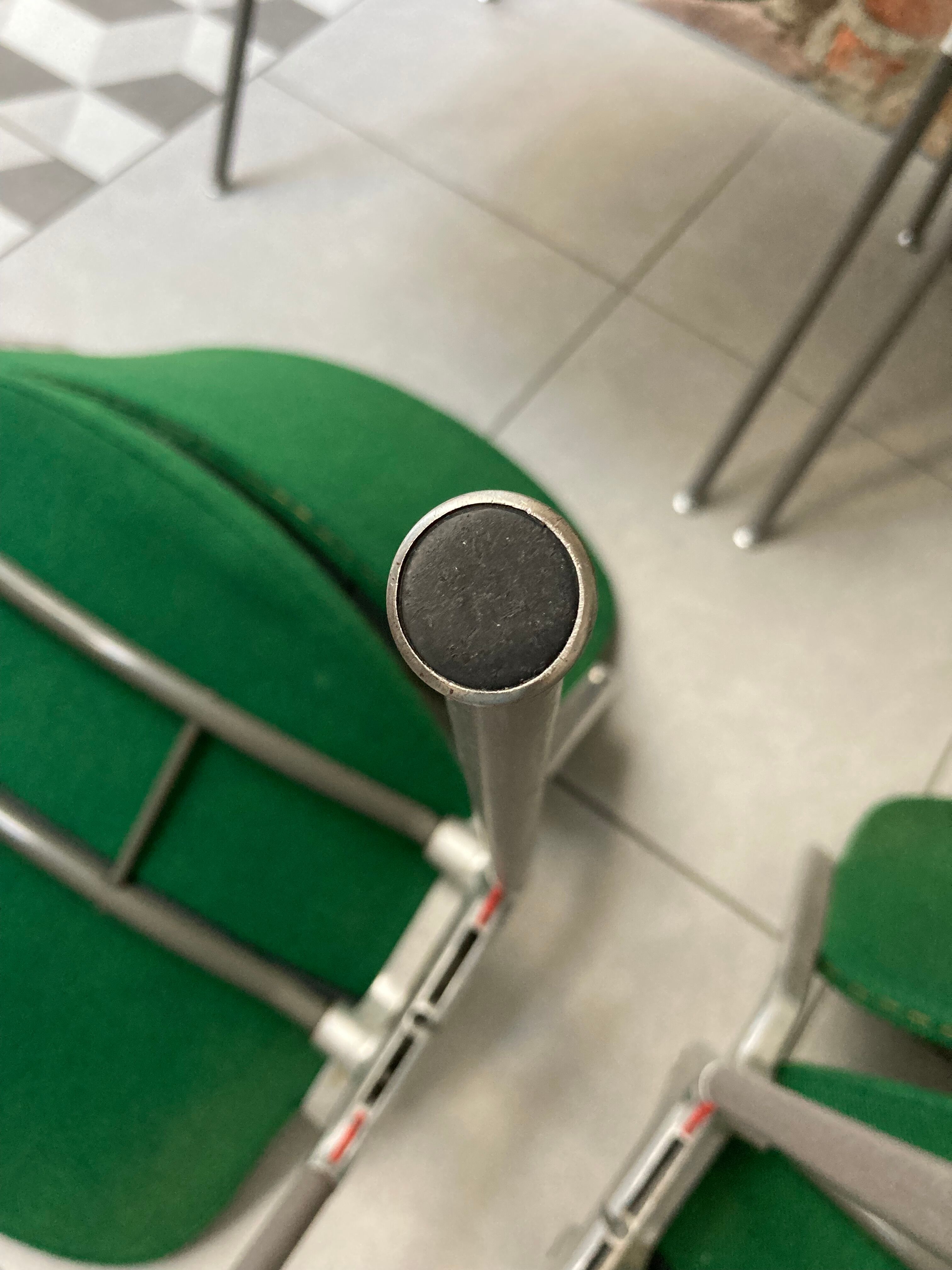 Set of 4 Green DSC106 Giancarlo Piretti chairs by Castelli