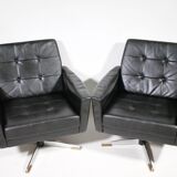 Mid-Century Design Leather Set – Sofa & Armchairs 1960s