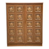 Vintage brutalist bar cabinet, 1970