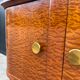 Mahogany veneered bedside table from the 1950s.