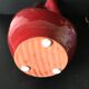 Red ceramic vase