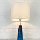Vintage Scandinavian ceramic table lamp, Nils Kähler for HAK, Denmark, 1960