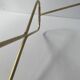 Old brass and prismatic glass xxl stem lamp