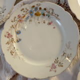 10 assiettes dessert porcelaine xixème