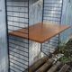 Vintage modular desk shelf in Teak veneer and black metal, Nisse Strinning, 60s