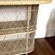 Vintage rattan and wicker bar with 2 stools – 1960s/70s