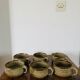 Lot of Villenauxe sandstone cups Made in France