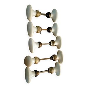 Poignées de porte ancienne - porcelaine