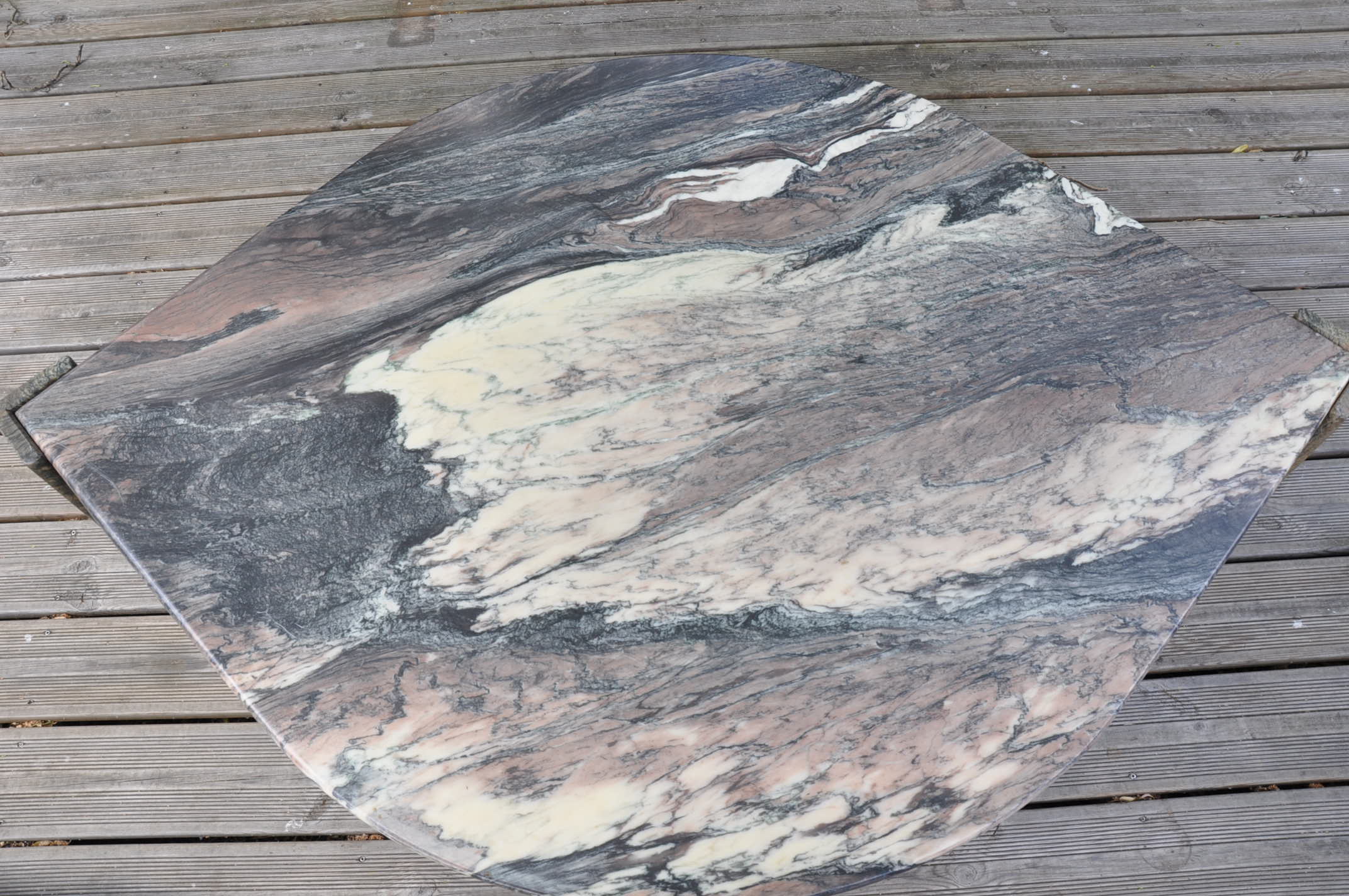 Table basse en marbre des années 70