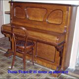 Piano chair by Thonet No.28 of 1900 cannée