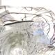 JB sculptural transparent and black crystal lamp