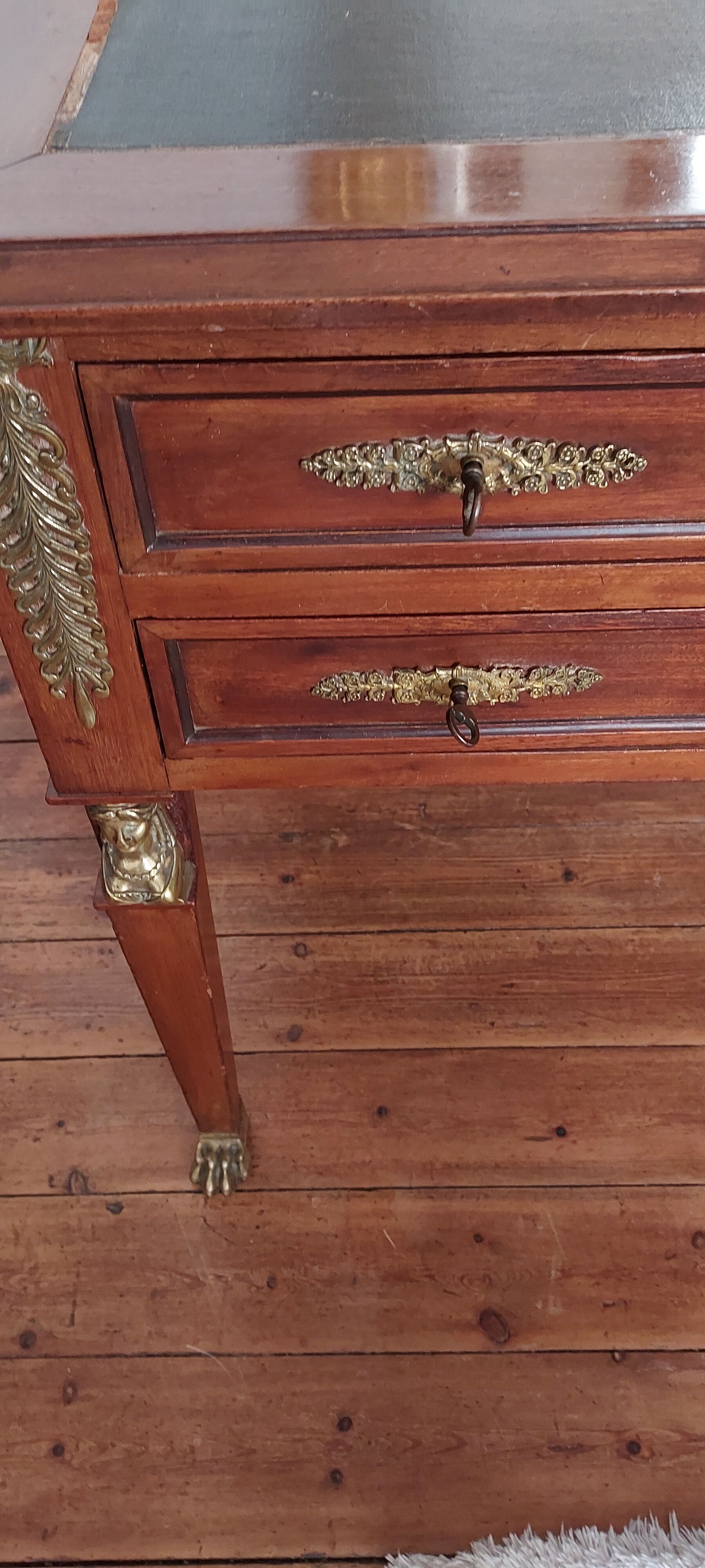 Bureau en acajou style empire