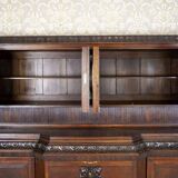 Interwar Oak Sideboard in Dark Brown, 1930s