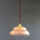 1950s style antique pink glass pendant light