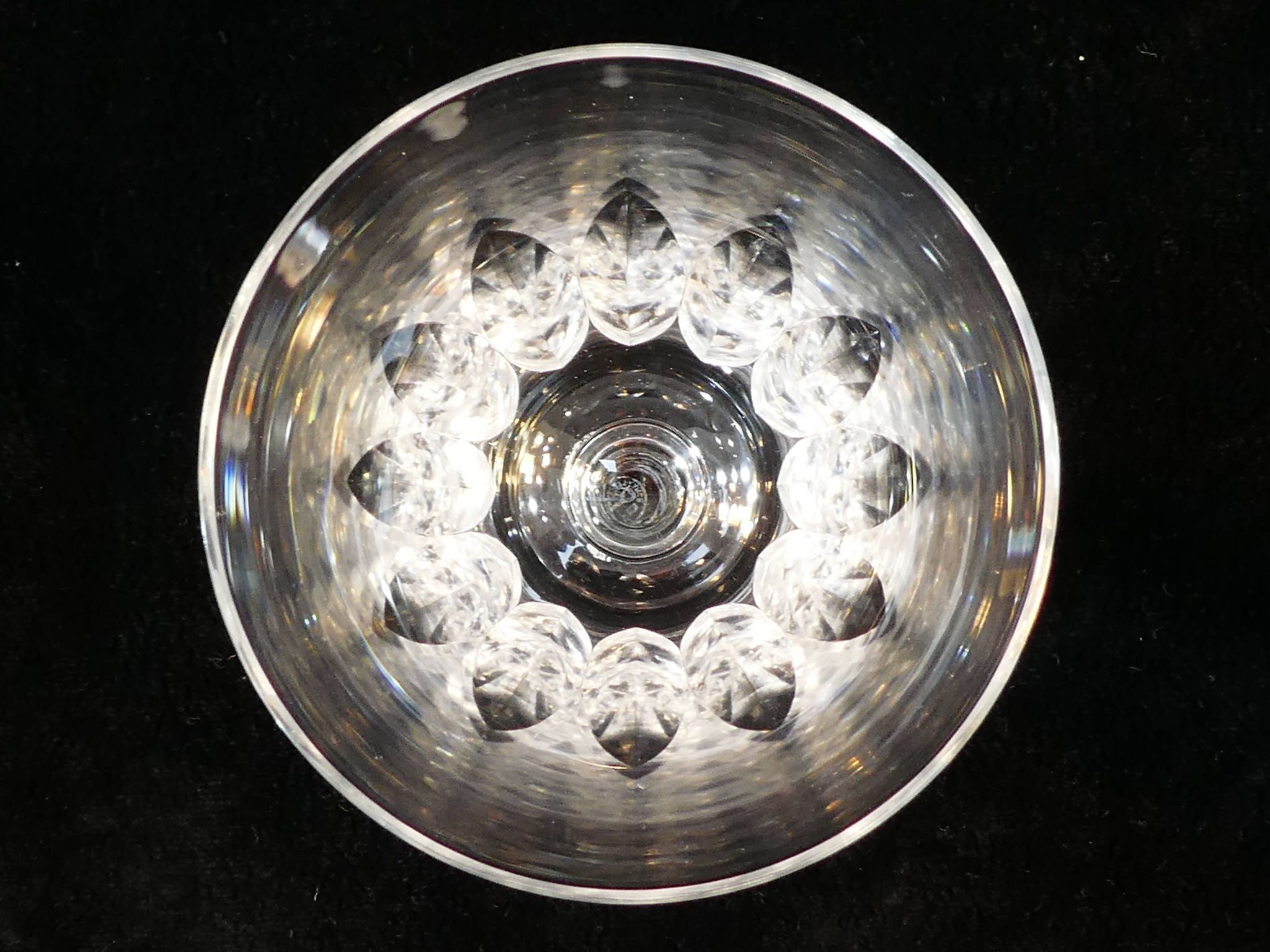 10 white wine glasses in baccarat crystal model cote d'azur