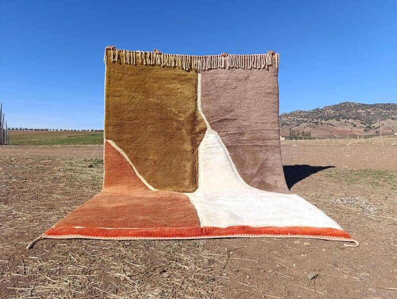 Moroccan Berber rug Mrirt 300 × 200 cm – thick wool, abstract pattern