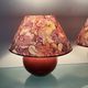 Pair of vintage "Mignon" ceramic lamps from the 1980s.