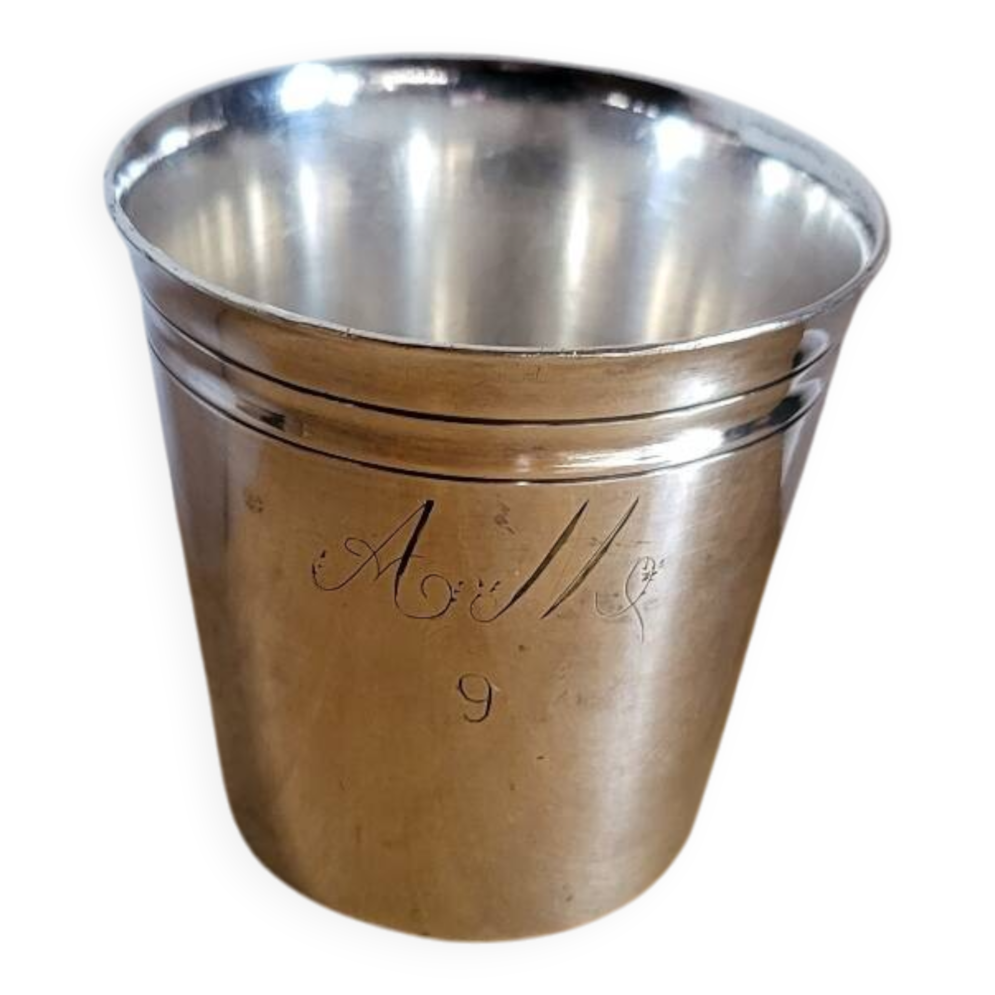 Silver-plated metal timbale BOULENGER