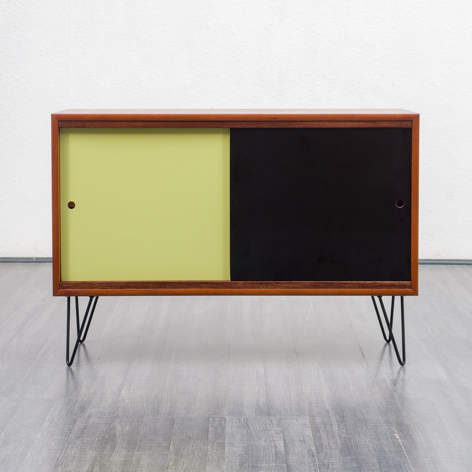 Sideboard 60s, teak, reversible doors