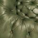 Former chesterfield green leather chair